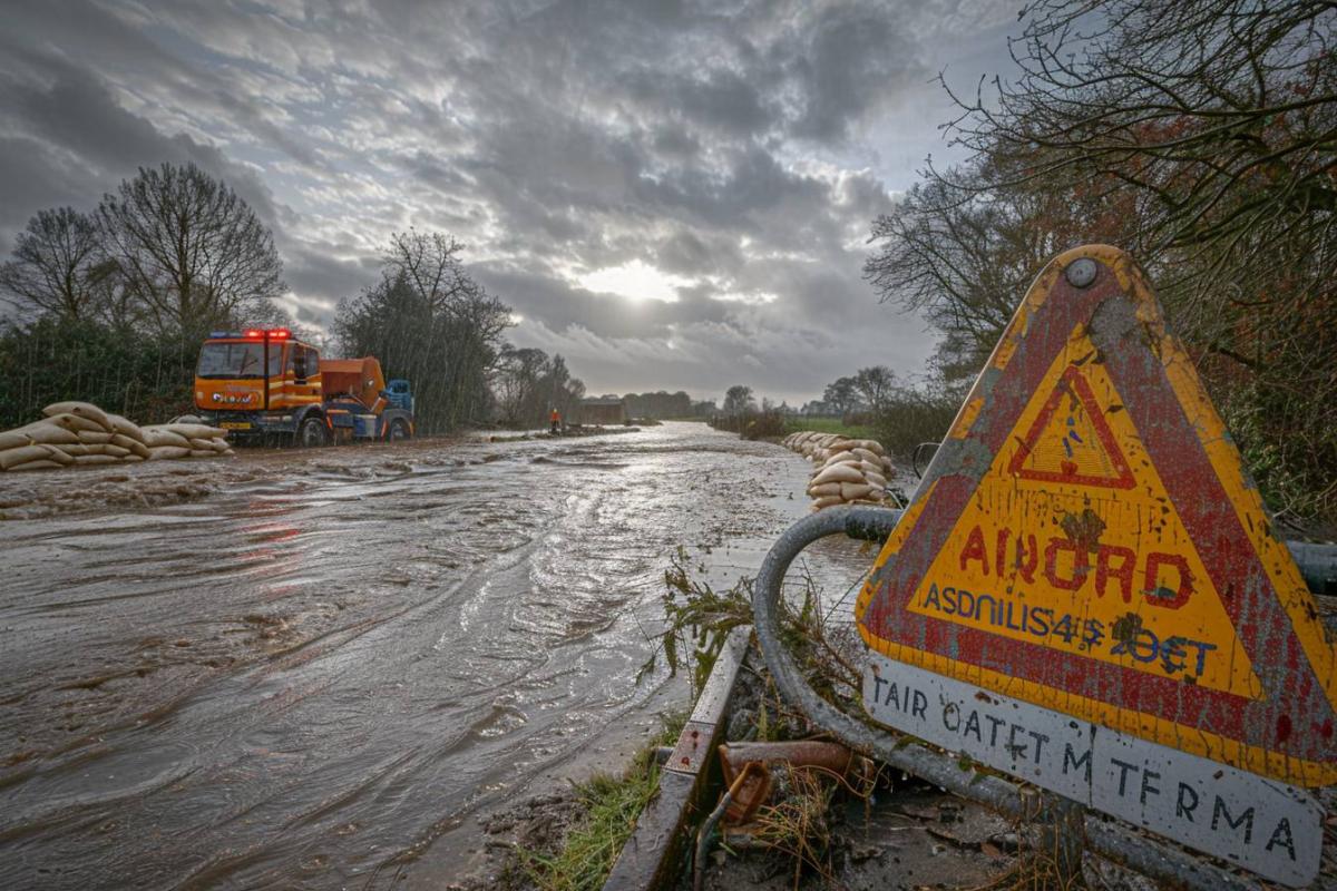 Alerte crues : cinq départements placés en vigilance orange par Météo-France