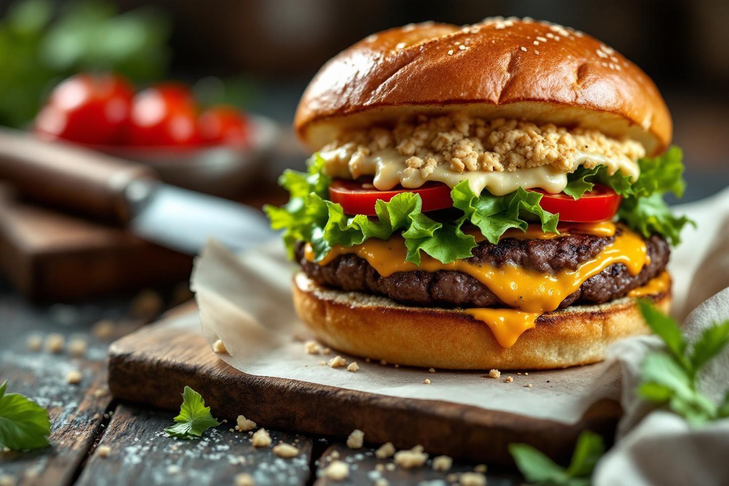 Burger maison : pains briochés, recettes et accessoires pour hamburgers