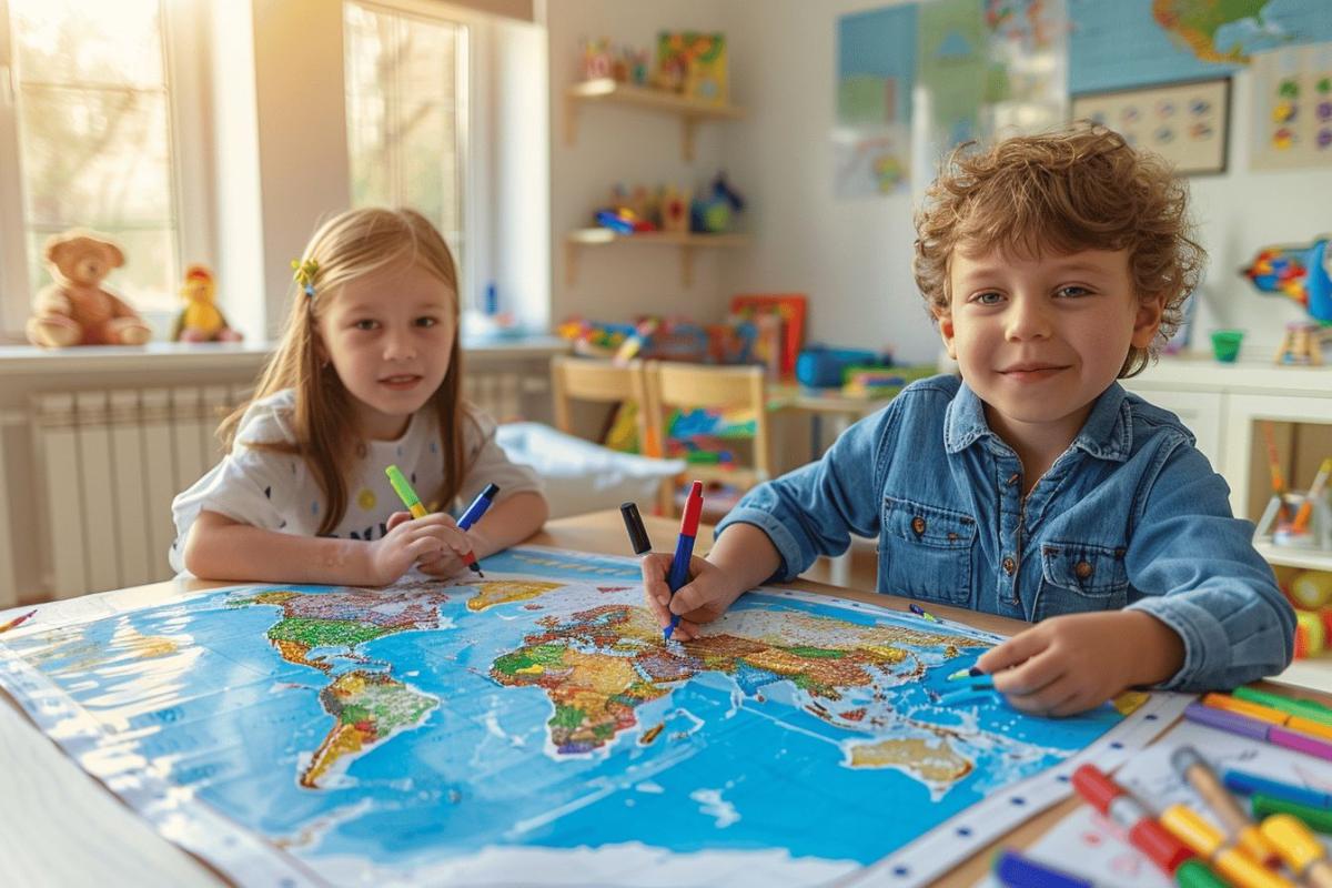 Colorie la carte : une activité ludique et éducative pour développer la créativité et la géographie des enfants