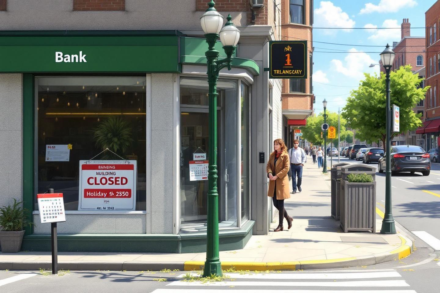 Fermetures des agences bancaires : calendrier et jours fériés des banques