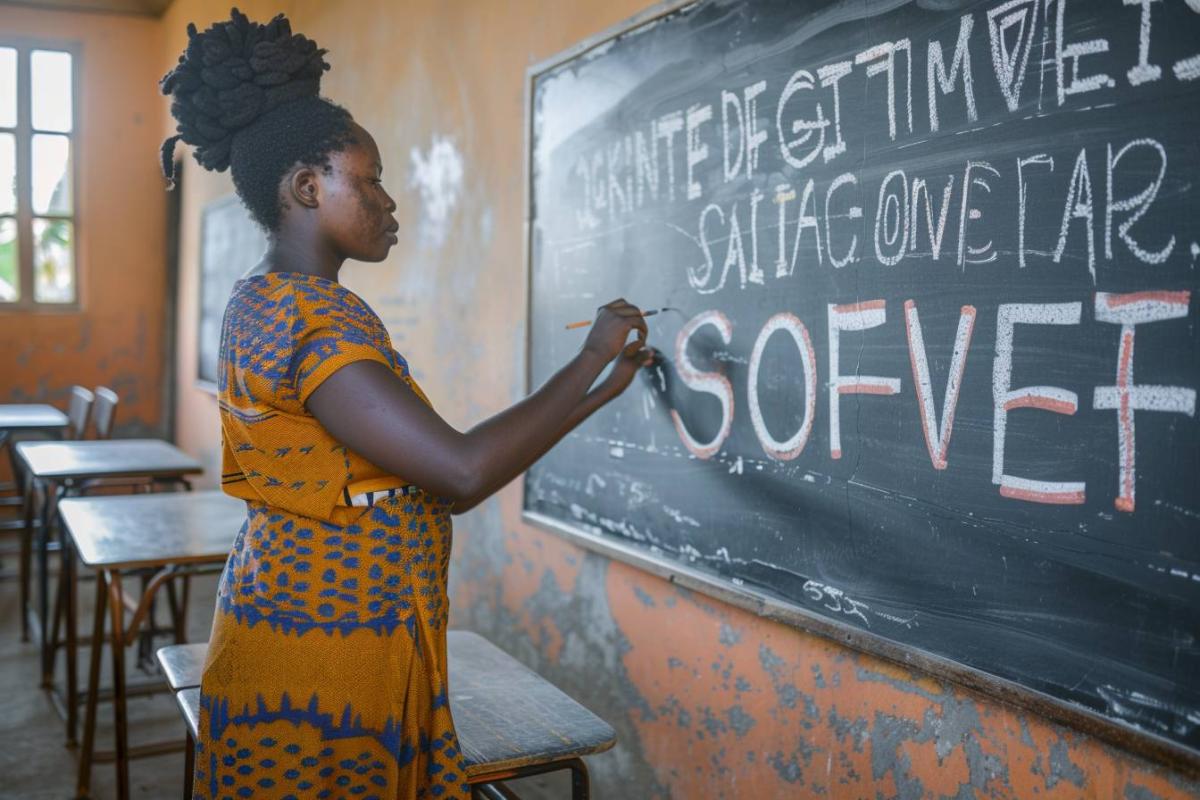 Ghana : un prof dessine Word au tableau pour enseigner l'informatique sans ordinateur