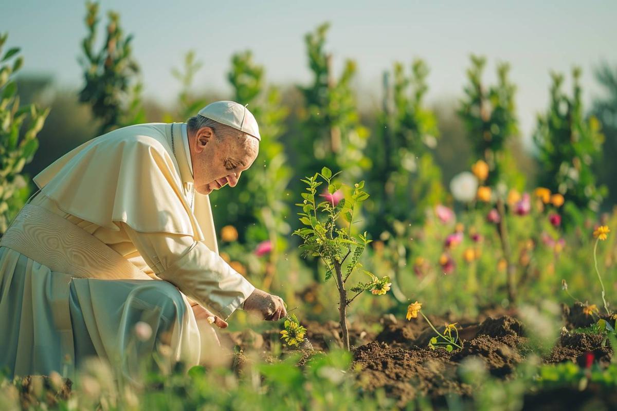 Le pape François veut sauver l'environnement : commencer par planter un arbre