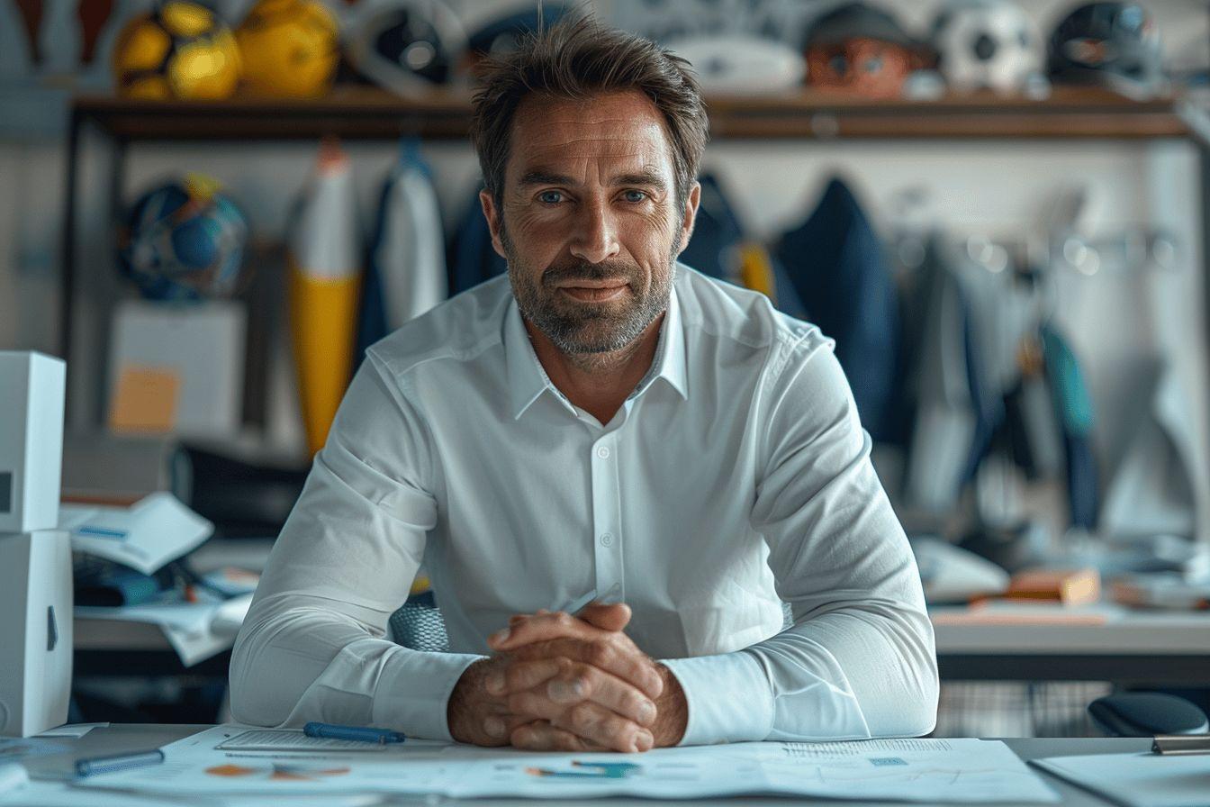 Portrait d'un homme d'affaires m&ucirc;r dans un environnement de bureau